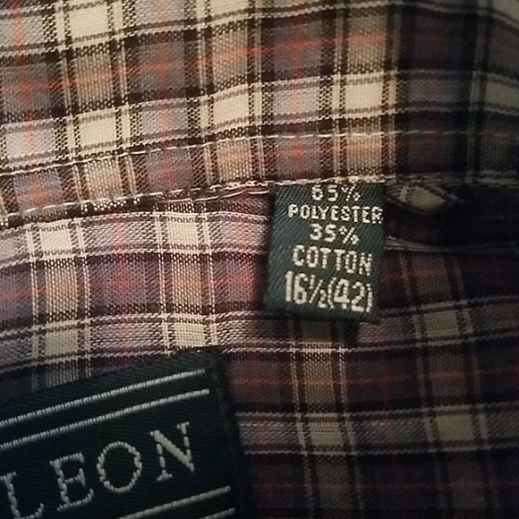 Pierre PL Leon Plaid Men’s Dress Shirt Collar Size 16.5 - Picture 2 of 8